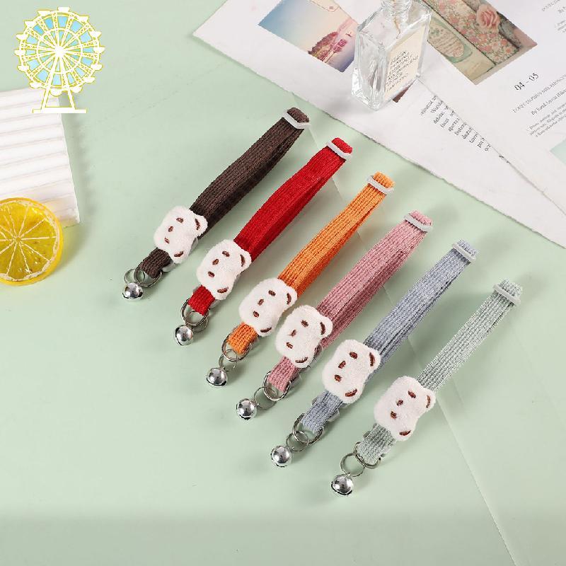 Pet Red Panda Collar Pet Suede Cat Dog Collar Spot