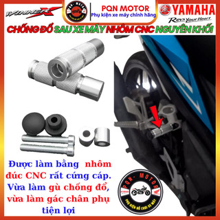 Gù Chống Đổ Nhôm Trụ Ốc Gắn 8 Ly- Nhôm CNC Nguyên Khối Gắn Honda, Yamaha Với Vị Trí Gắn Gù Ốc 8 Ly