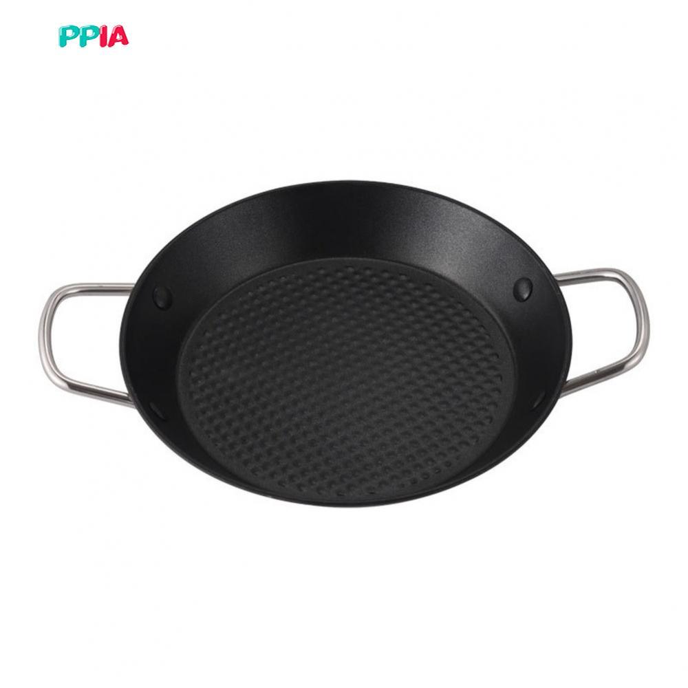 [PPIAVN]Nonstick Grill Pan for Commercial Beef Short Rib Cooking Stainless Steel Skillet[Ready stock
