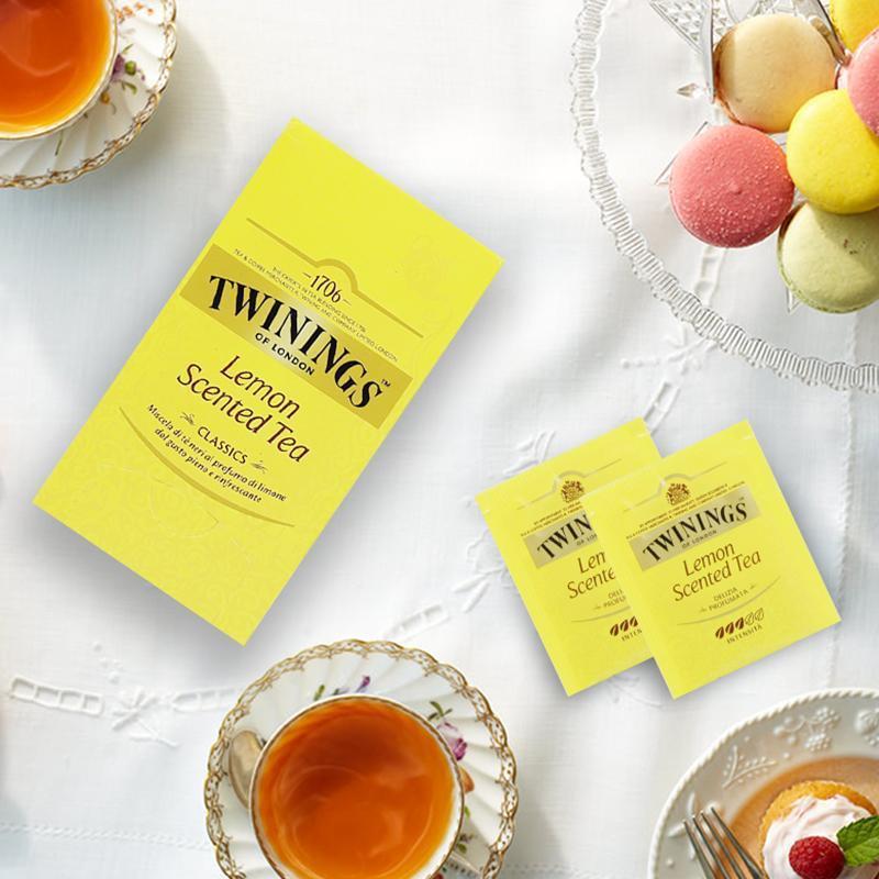TWININGS Anh TWININGS Chuning Lemon Black Tea Hương Vị Trái Cây Trà Trái Cây 25 Miếng Túi Trà Anh Tú