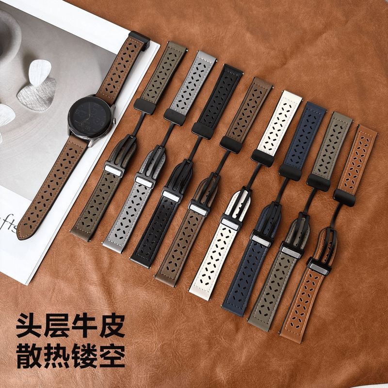 Từ Tính Thoáng Khí Thích Hợp Cho Đồng Hồ gt6 Dây Đeo watch4pro / 5 Da Thật Chính Hãng gt5 / 4 / 3pro