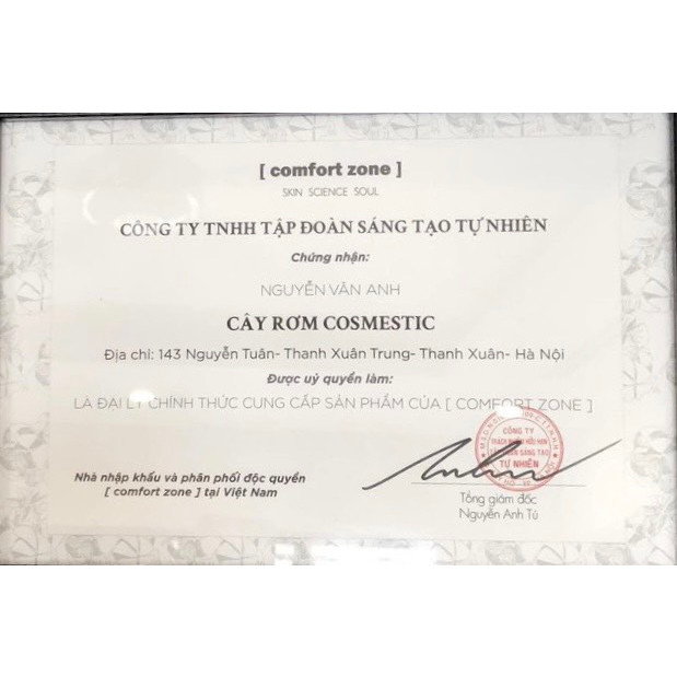 TN Comfort Zone Remedy Toner 200ml - Toner dạng xịt Cây Rơm Cosmetics