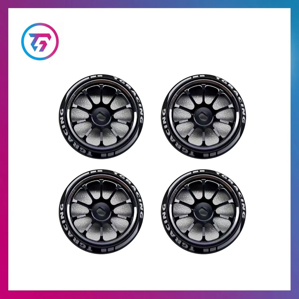 🔥vành bánh xe rc linh kiện xe rc lốp drift R RC Muỗi Xe Đen Mười Móng Kim Loại 22 Mm Bánh Xe Chữ TG 