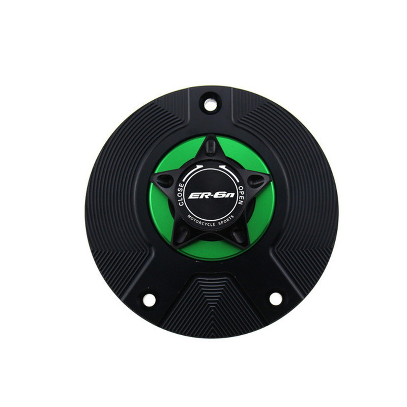 Thích hợp cho Kawasaki ER-6N ER6N ER 6N 2006-2016 Sửa Đổi Hợp Kim Nhôm CNC Phát Hành Nhanh Nắp Bình 