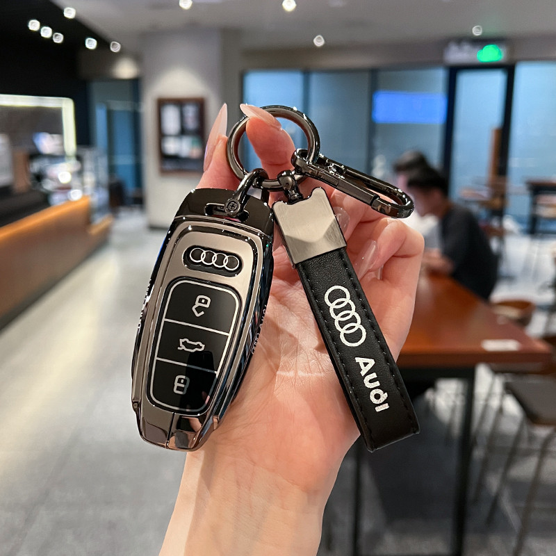 Thích hợp cho Vỏ chìa khóa Audi a6l a3l a7l a8l q6 q4 e-tron q7 q8 Khóa vỏ kim loại