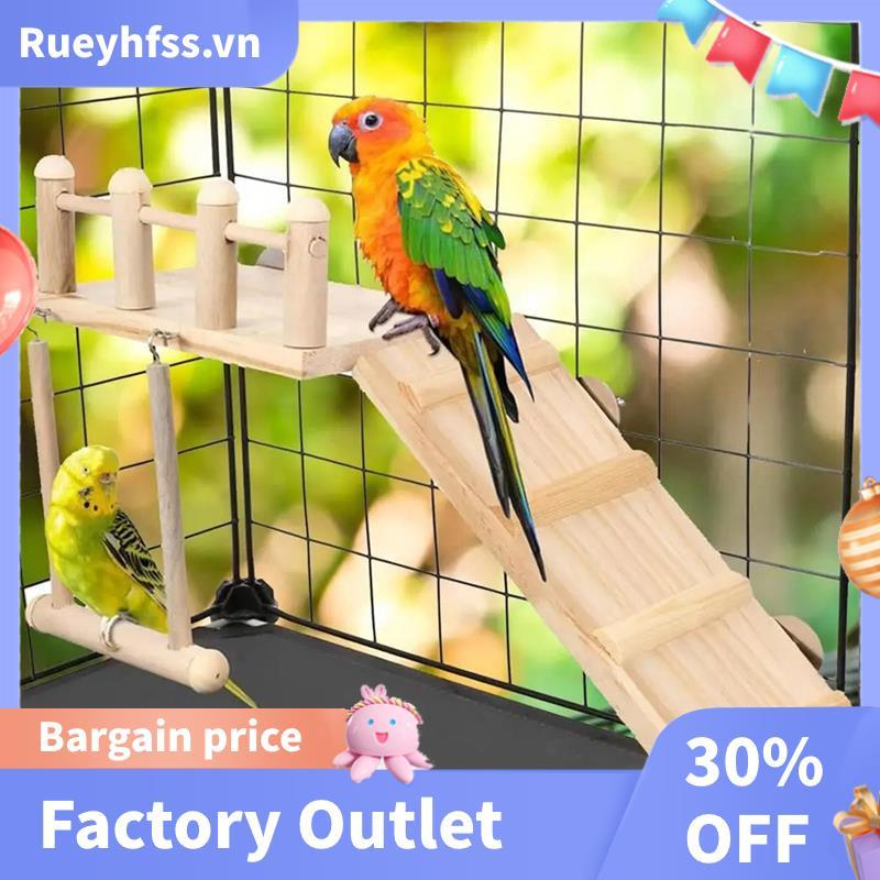 Vẹt Lồng Võng Xoay Cockatiel Lồng Võng Xoay Đồ Chơi Gỗ Đứng Nhánh Cockatiel Võng Xoay Đồ Chơi Lồng C