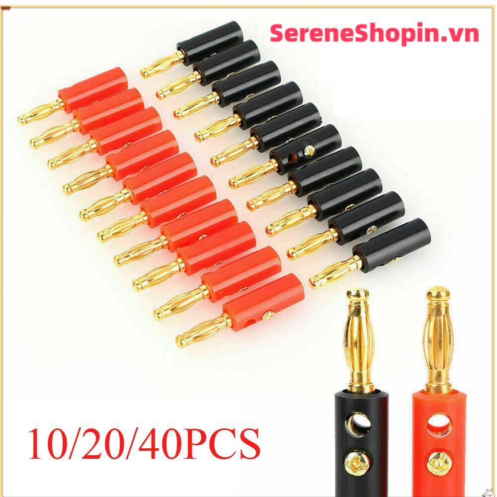 SERENE Banana Plugs 4mm Adapter Jack âm thanh mạ vàng