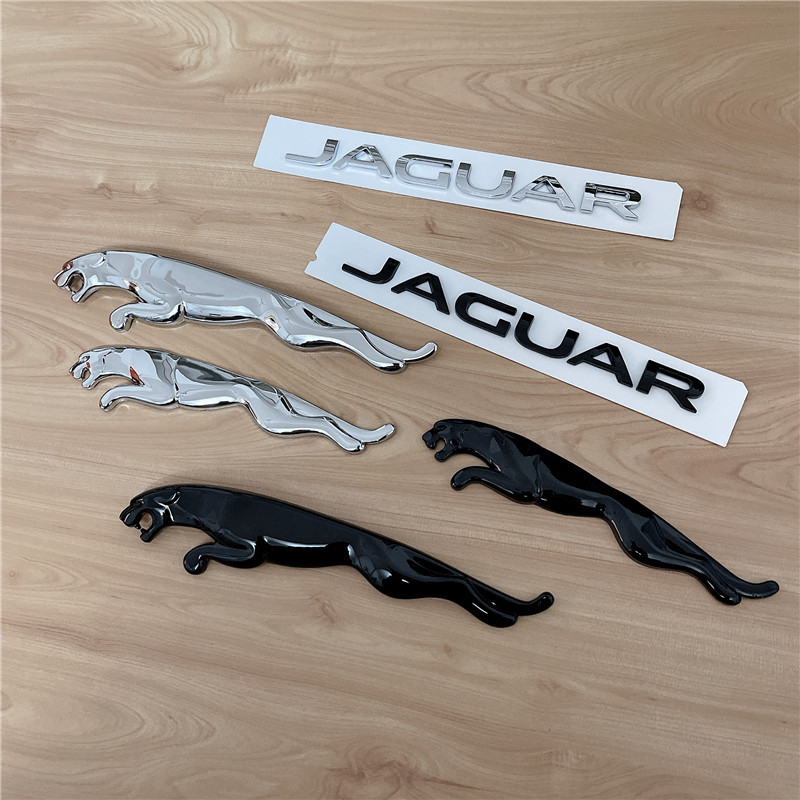 Thích Hợp Cho Xe Jaguar Logo XJL XFLXE FAPYEFTYPE Logo Đuôi Sau Đen Hộp Logo Da Báo Chữ
