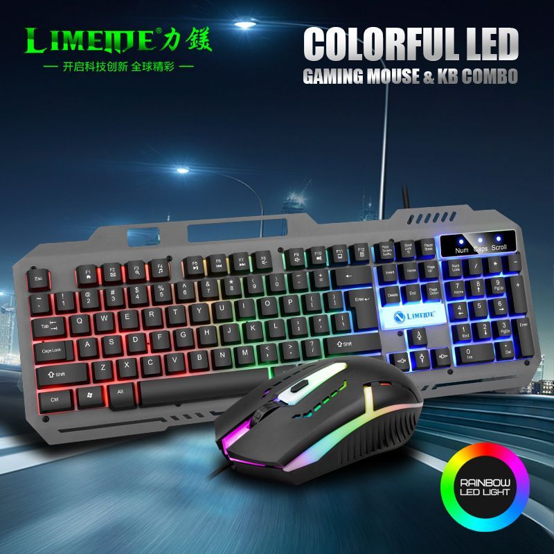 Reg Magiê T25 Bàn Phím Kim Loại Bộ Chuột K25 Cảm Giác Cơ Bàn Phím Chuột Chơi Game Máy Tính Để Bàn Tr