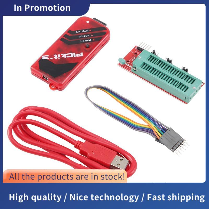 Lập trình viên PICKIT3 + PIC ICD2 PIC Kit Bộ chuyển đổi lập trình 2 / 3 Ghế lập trình đa năng FZ0508