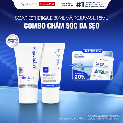 Combo Xóa Mọi Loại Sẹo Rejuvaskin (Scar Esthetique 30ml + Rejuvasil 15ml) - Sẹo Mụn & Sẹo Lồi