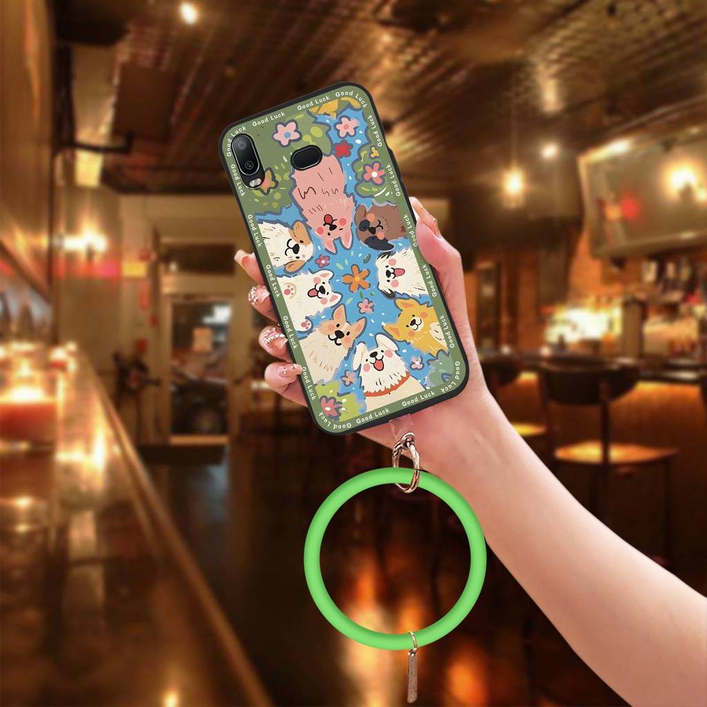 Ngộ nghĩnh Cá Tính Ốp lưng Samsung Galaxy A6S Sáng Tạo Ốp Lưng Chống Thấm Nước Dễ Thương Màu Trơn Th