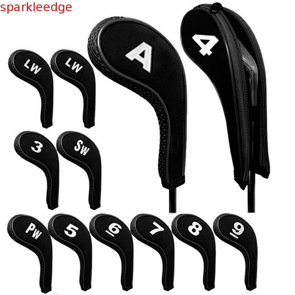 SPARKLEADGE Golf Iron Headcover 3-9, P, S, A Sports 12 Chiếc Golf Iron Covers Set Thiết Bị Huấn Luyệ