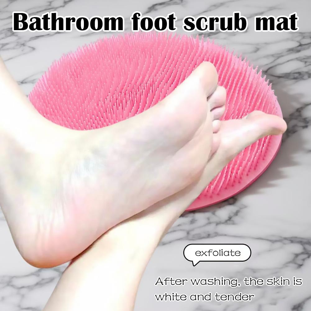 Foot Scrubber Mat Silicone Foot Massage Callus Remover Slip Foot Pad Tắm Thảm Tắm Chống Chà L7A6