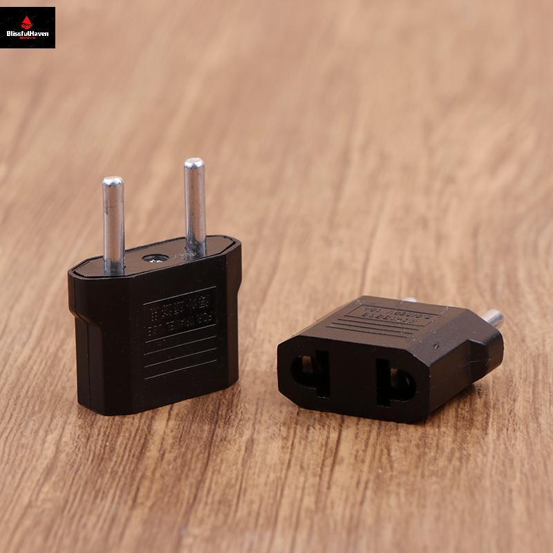 2 Cái US AU EU US Sang EU / EU Sang US Cắm Adapter Euro Du Lịch Điện Cắm Ổ Cắm Bộ Chuyển Đổi Soet