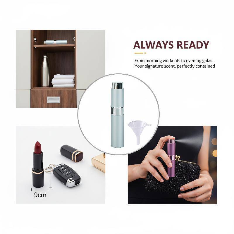 LUImo 4 8ml Du Lịch Có Thể Đổ Lại Chai Cologne Rỗng Nước Hoa Chống Rò Rỉ Atomizer Cho Ví Nhà Thơ Kỳ 