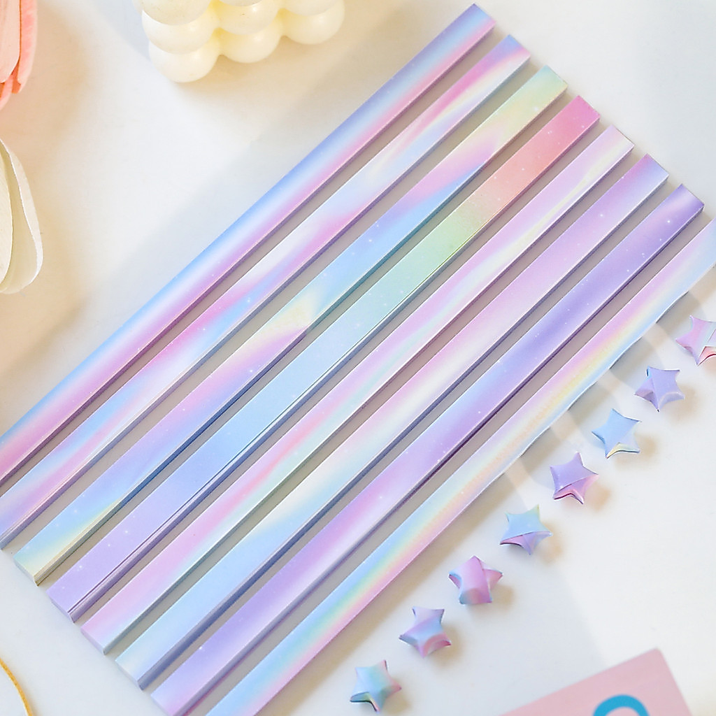 giấy gấp hạc giấy gấp origami giấy gấp ngôi sao Chuyển Đổi Nhiều Màu Sắc Origami Sáng Tạo Chúc Ngôi 