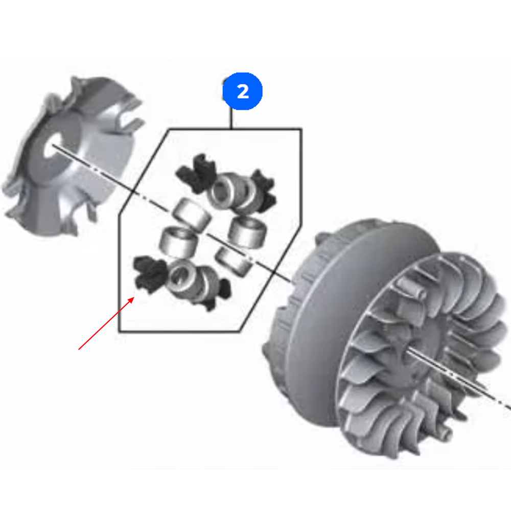 Dành Cho Xe BMW C400X C400GT C400X / GT 2018-2025 Centrifug Ròng Rọc Bóng Ly Hợp Hạt Con Lăn Khối Đệ