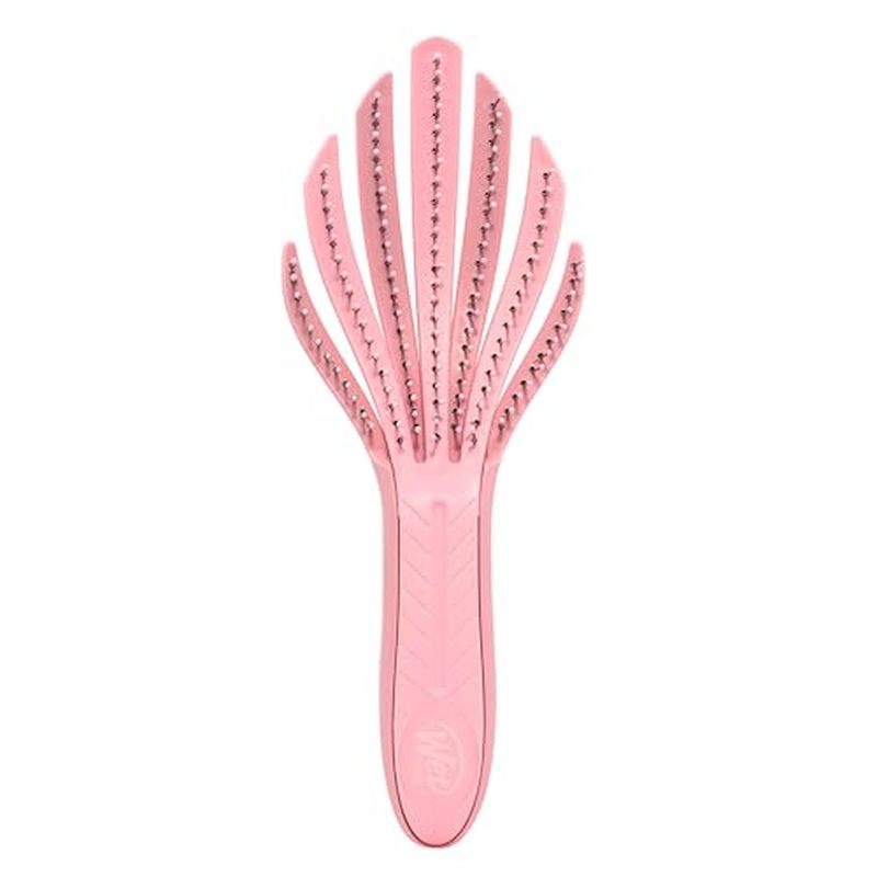 Wet Brush Go Green Curl Detangler Hair Brush - Pale Pink Ultra-Soft IntelliFlex Detangling Bristles 