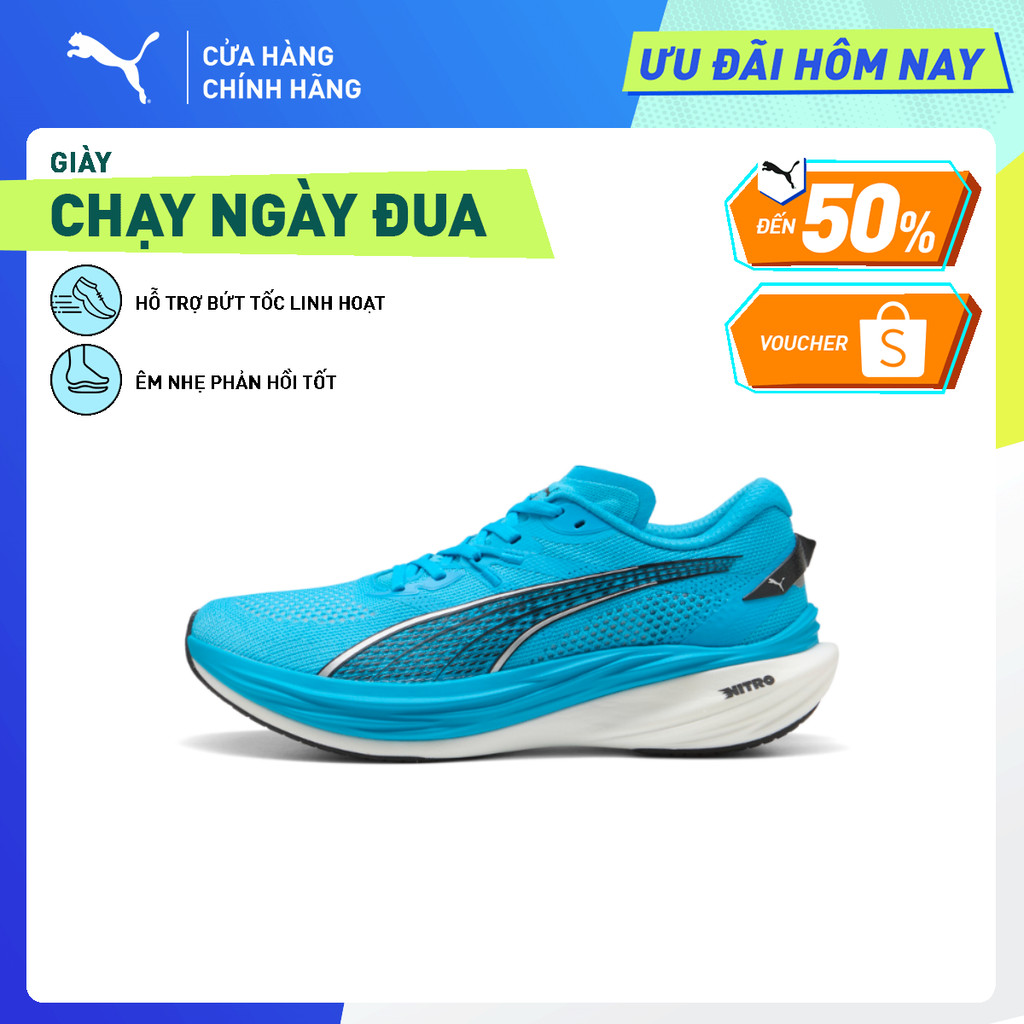 Giày Chạy Bộ PUMA Nam Deviate NITRO 3 Speed Blue Màu Xanh