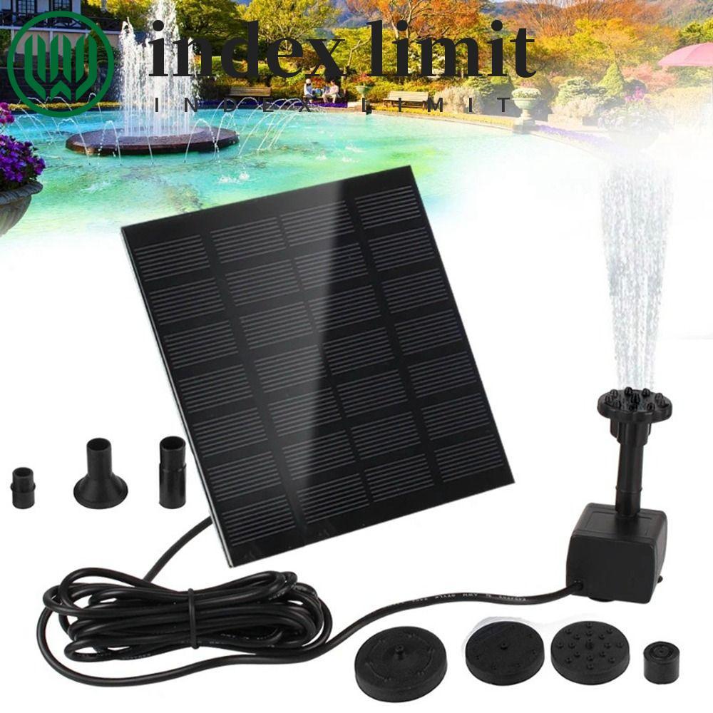 Máy bơm đài phun nước năng lượng mặt trời GIỚI HẠN INDEX, 4 vòi phun Máy bơm nước bảng điều khiển nă