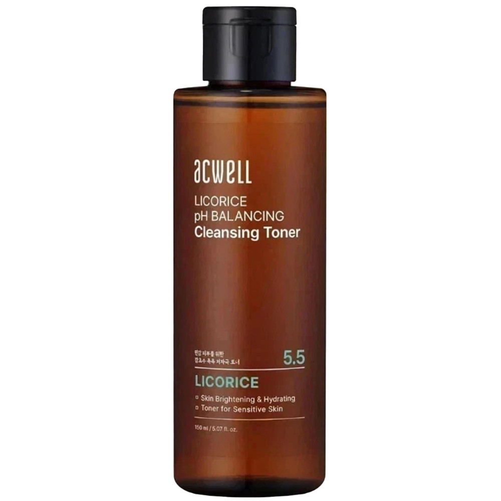 ACWELL Licorice pH Balancing Cleansing Toner 150ml Hydrating Facial Toner Suitable for Sensitive Ski
