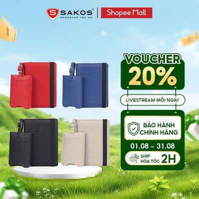 Combo Ví Hộ Chiếu Thẻ Hành Lý SAKOS TURIS Tiện Lợi Du Lịch Gọn Gàng