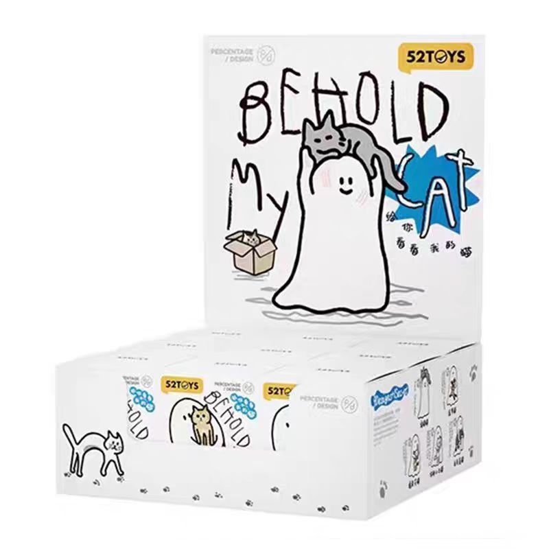 Blindbox Behold My Cat BL198 Mô Hình Con Ma Và Những Chú Mèo Dễ Thương Decor Bàn Học