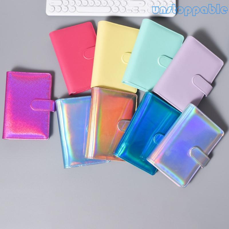 Unstop * Glitter Refillable Journal Notebook Cover 6 Ring Binder Notepad Cover A5 A6 Size
