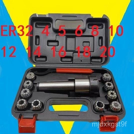 Bộ đầu kẹp phay Morse 3 4 ER25 ER32 cán R8 cho máy phay vạn năng chất lượng cao
