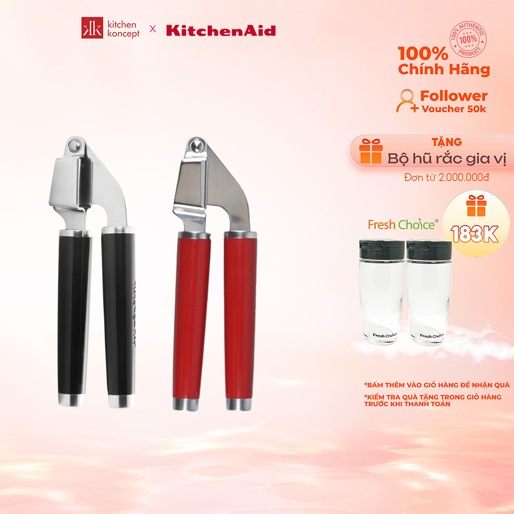Dụng Cụ Ép Tỏi KitchenAid - Đỏ/ Đen