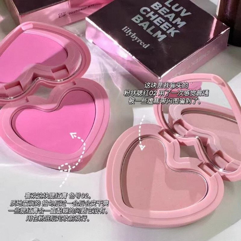 ❈ ❈ · Lilybyred Monochrome Powder Blusher Cream Lilybyred Monochrome Blush Cream Love Cute Natural V