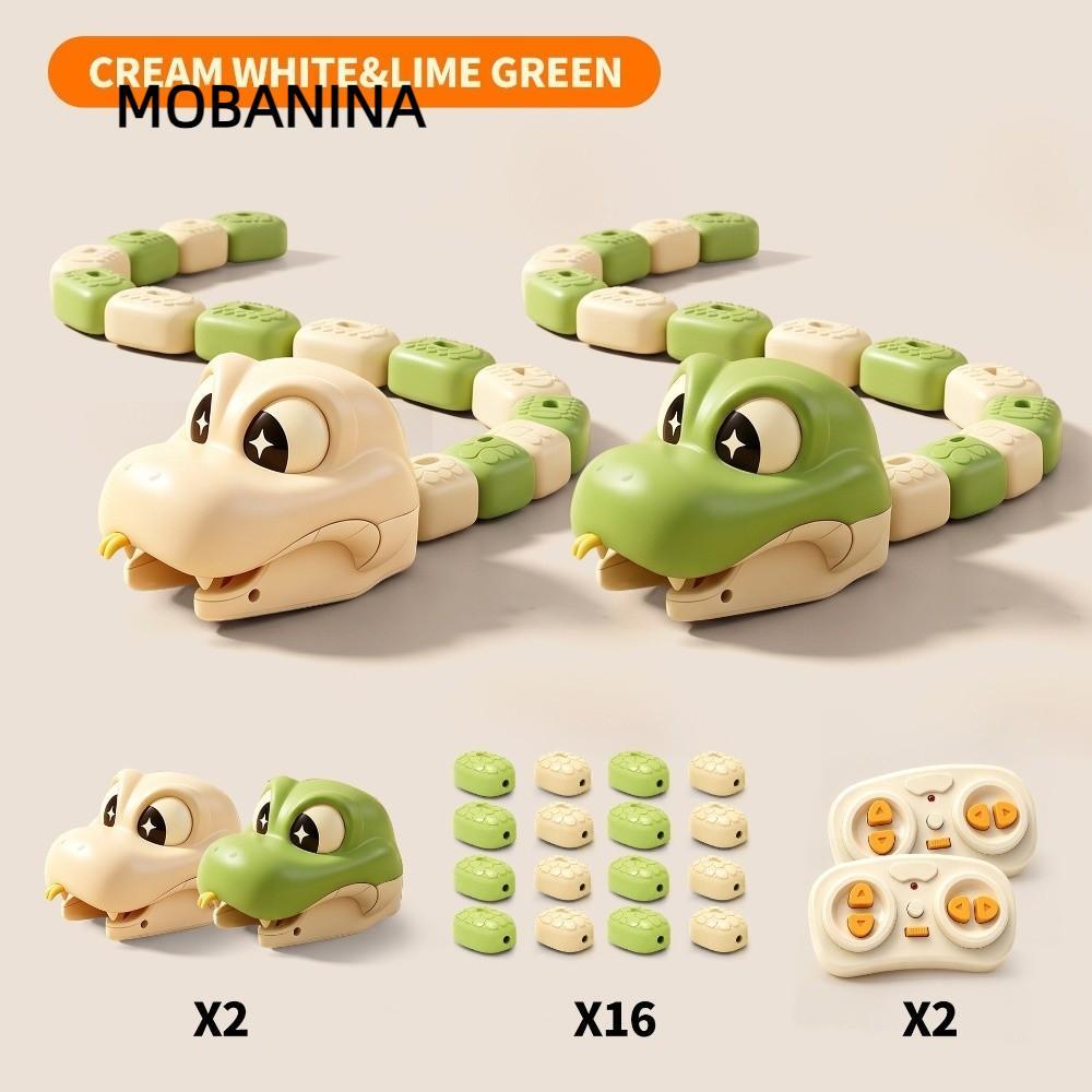 MOBANINA Đồ chơi từ tính rắn tham lam, Bộ sưu tập từ tính tương tác Rắn điều khiển từ xa, Động vật h