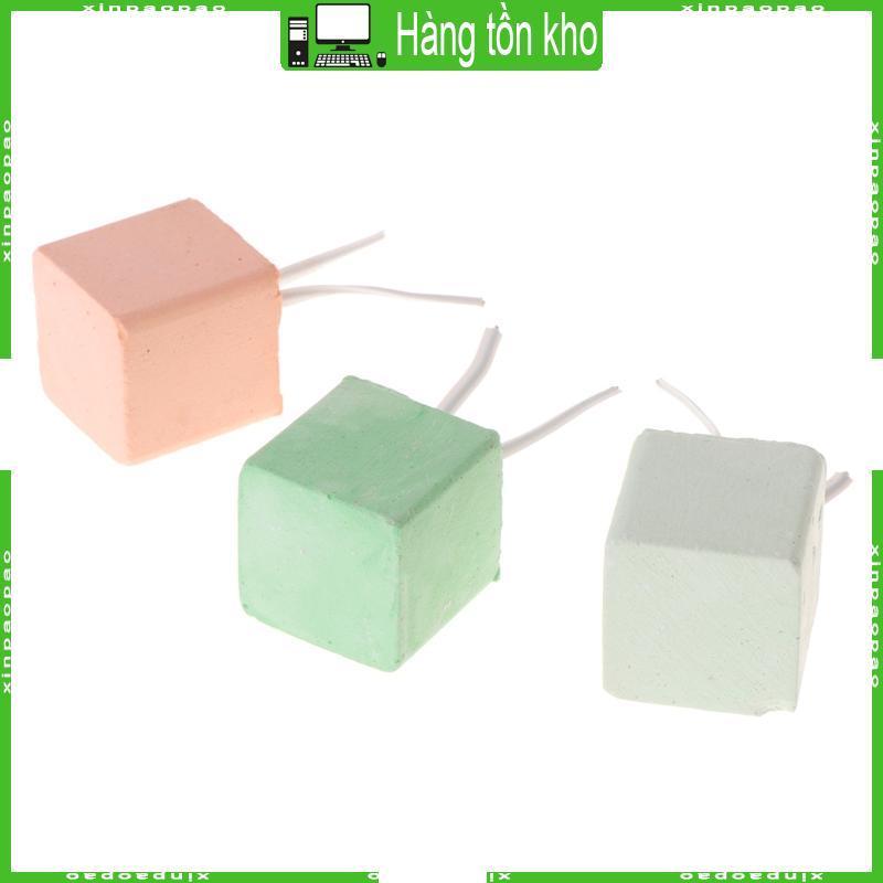 XI Màu Đá Canxi Khối Hamster Nhai Đồ Chơi Cho Thỏ Syria Chuột
