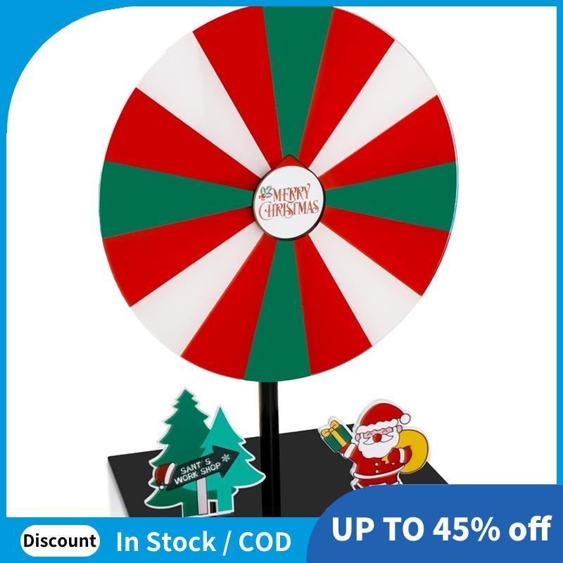 Giáng Sinh Khô Tẩy Spinner Bánh Xe Cho Giải Thưởng, Đứng Roulette Bánh Xe Để Bàn Có Chân Đế