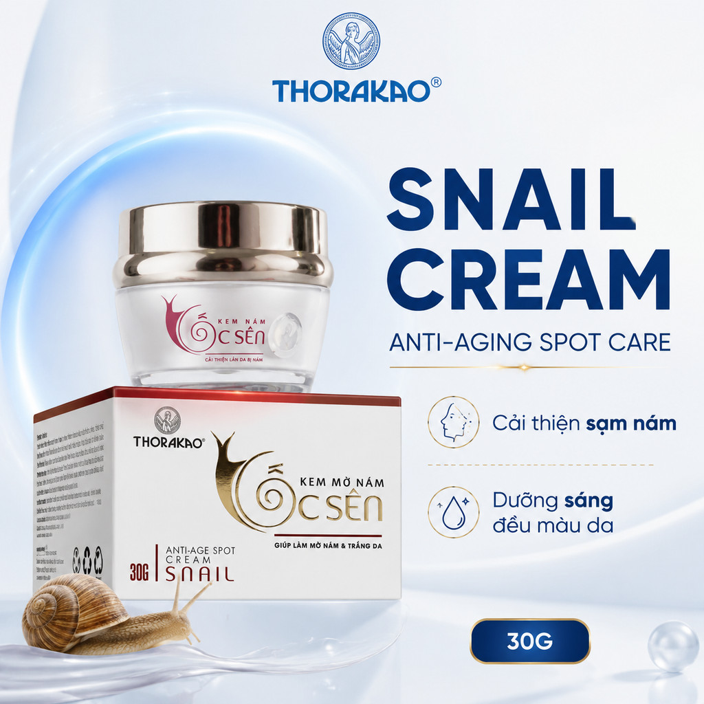 Kem Ốc Sên THORAKAO Hỗ Trợ Làm Mờ Nám 30G | Guardian Store