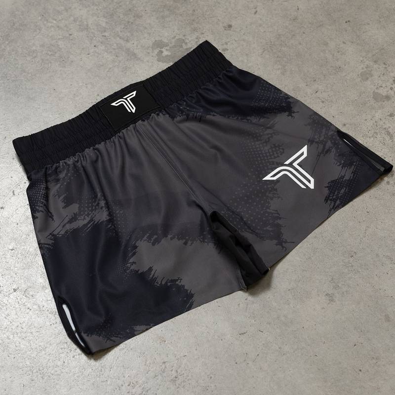 Men's Combat Sanda Combat Training Shorts Loose Boxing Sports Printed Shorts Muay Thai 5 Pants eaQd