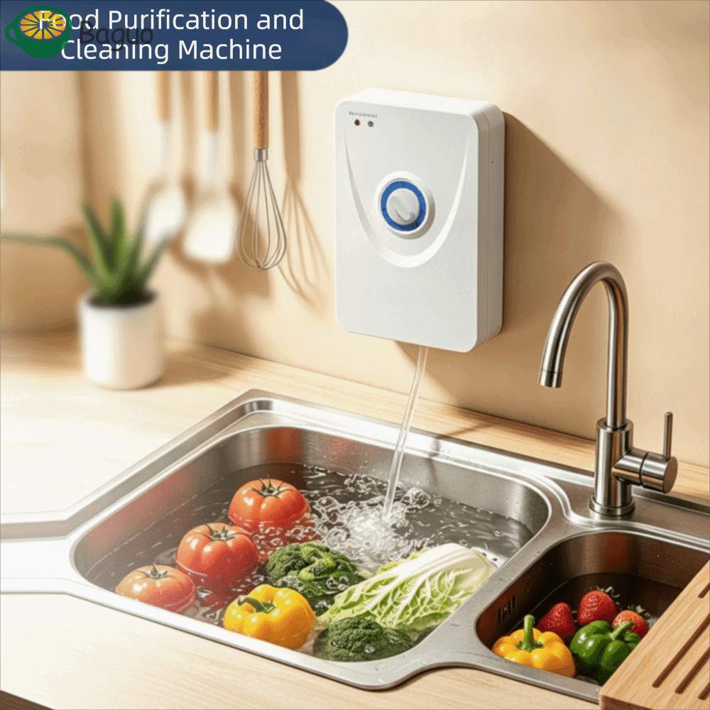 Máy làm sạch rau củ quả BAGUO, Máy khử trùng tạo Ozone Máy khử mùi giặt rau quả Ozone, Khử trùng thự