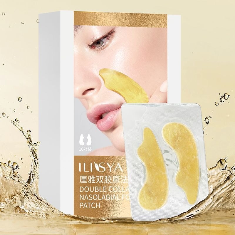 ILISYA Collagen Nasolabial Pattern Patch Fades Angle Wrinkles Eight-Character Pattern Smile Pattern 