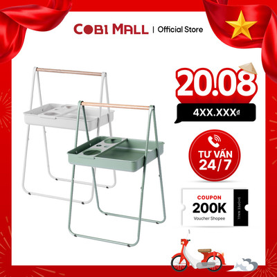 Bàn Trà Cafe Gỗ Olive Có Tay Nắm, Thiết Kế Hiện Đại – Cobi Home