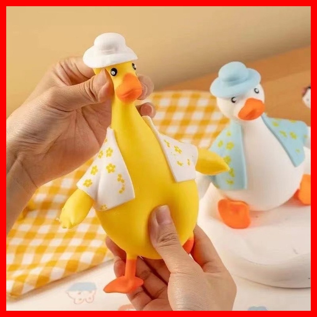 [hiện đại] Đồ chơi Squishy Vịt Mochi Chewy, Vàng, 1 cái / Đồ chơi Squishy Hàn Quốc / Vịt Chewy Mochi