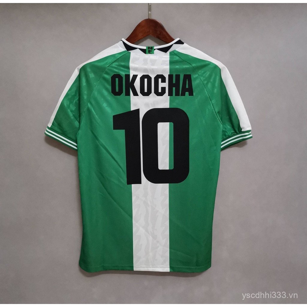 [Retro SSS +] Áo bóng đá cổ điển Nigeria 1996, được OKOCHA tùy chỉnh. O82O