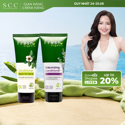Dầu Xả Hữu Cơ FRESH ORGANIC Dưỡng Tóc Mềm Mượt 180g