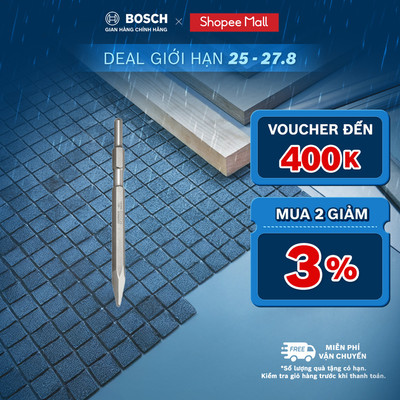 Mũi đục nhọn Bosch HEX 17x280mm