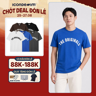 Áo Thun Nam ICONDENIM Arch Form Regular ATID0733