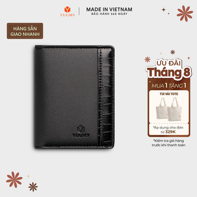 Ví Yuumy (Thời trang nữ dáng đứng gập đôi tiện dụng - Ví da Seasand YV96)