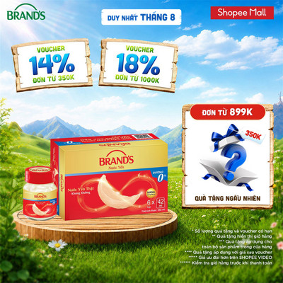Nước yến thật BRAND'S Không Đường (42 ml x 6 lọ)