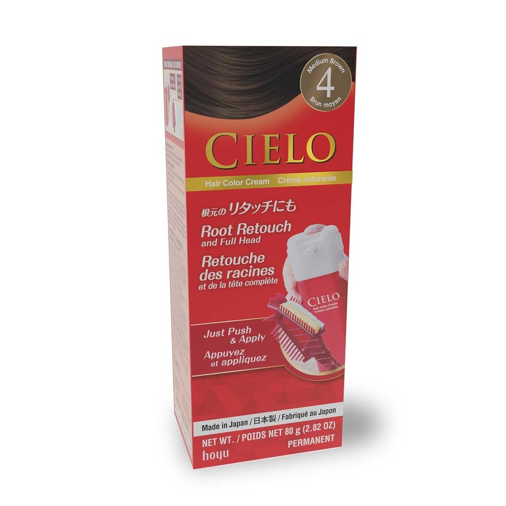 Thuốc nhuộm tóc CIELO No. 4 Nâu Trung Bình