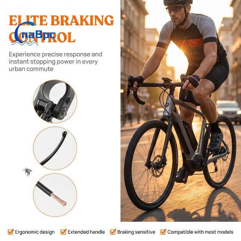 Tay cầm phanh BMX siêu nhẹ CnaBpc có công tắc tắt nguồn cho xe đạp điện