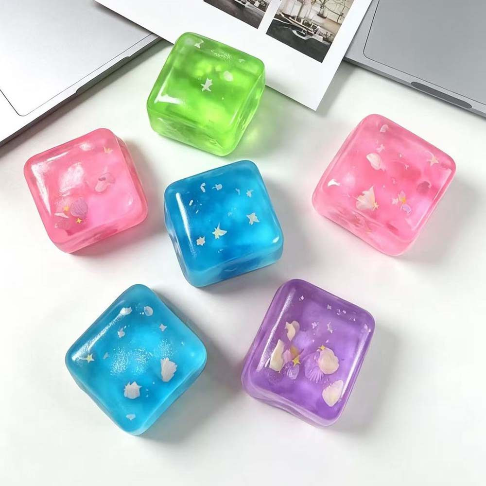 KIVA Cube Squishy Đồ Chơi Needoh Ice Cube Squishy Ocean Cube Squishy Mới Lạ Lo Âu Giảm Túi Đồ Chơi